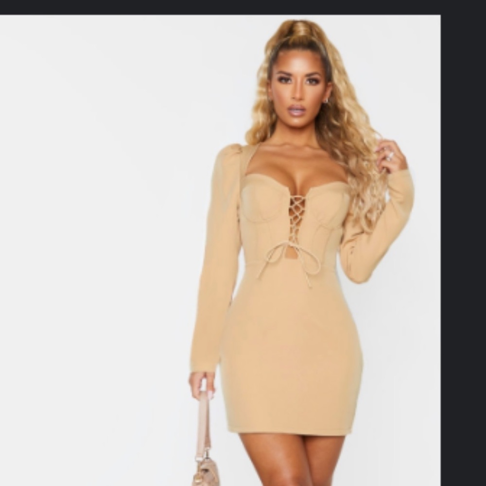 Lace up dress
